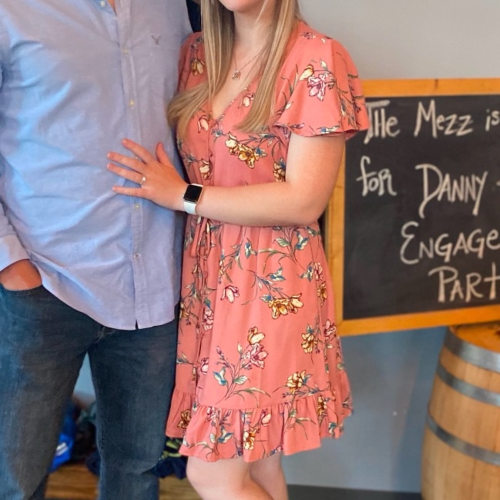 Xhilaration Pink Floral Dress